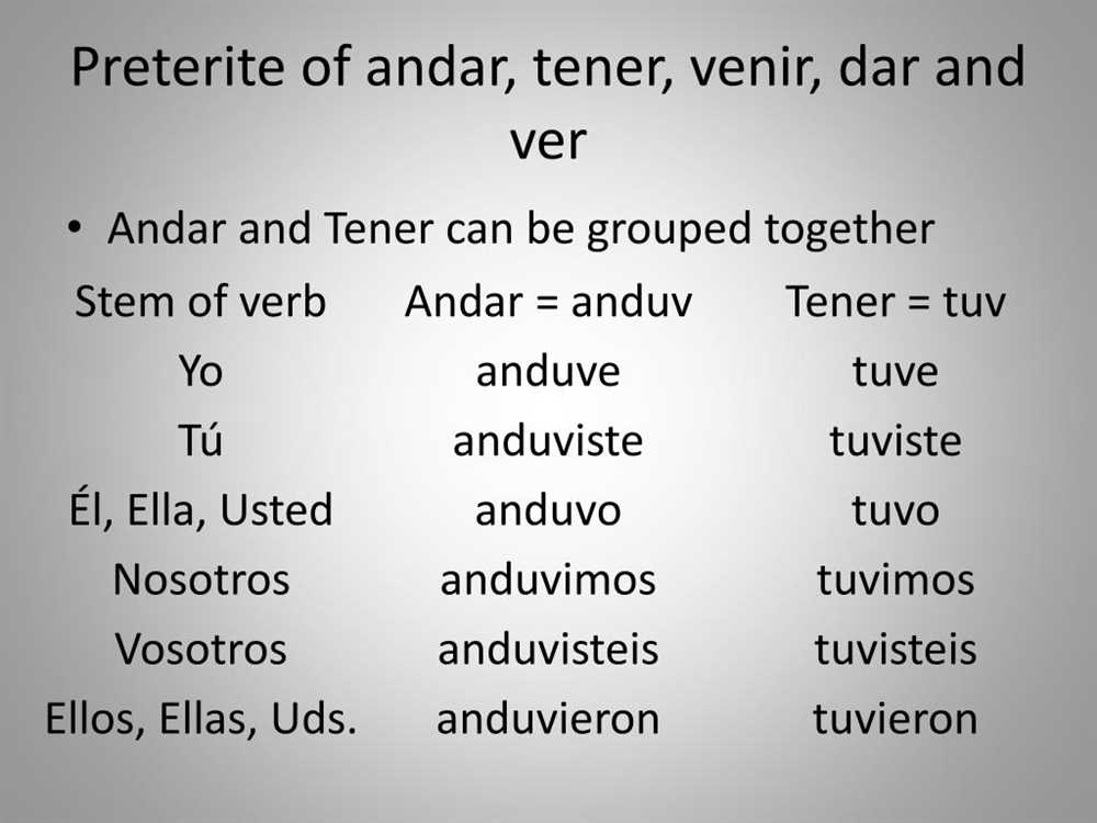 Mastering The Irregular Preterite Verbs Answers For Capitulo B S