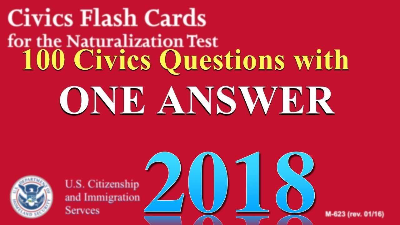 100 naturalization test questions and answers