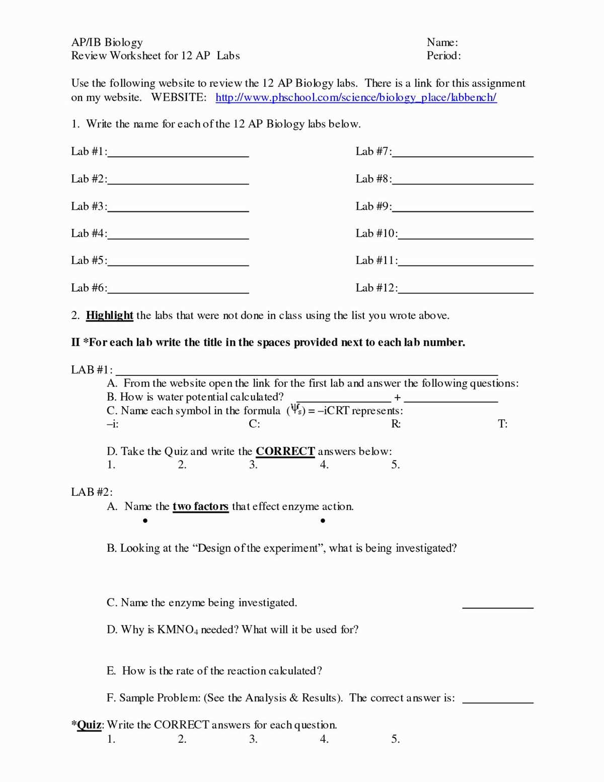 What Are 11.2 Biology Worksheet Answers?
