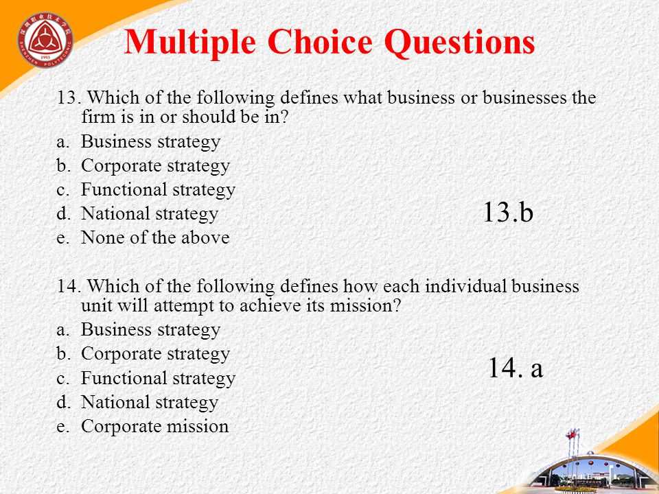 Tips for Answering Multiple Choice Questions