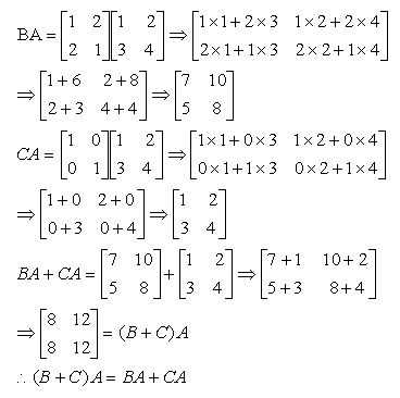 Rules for matrix multiplication