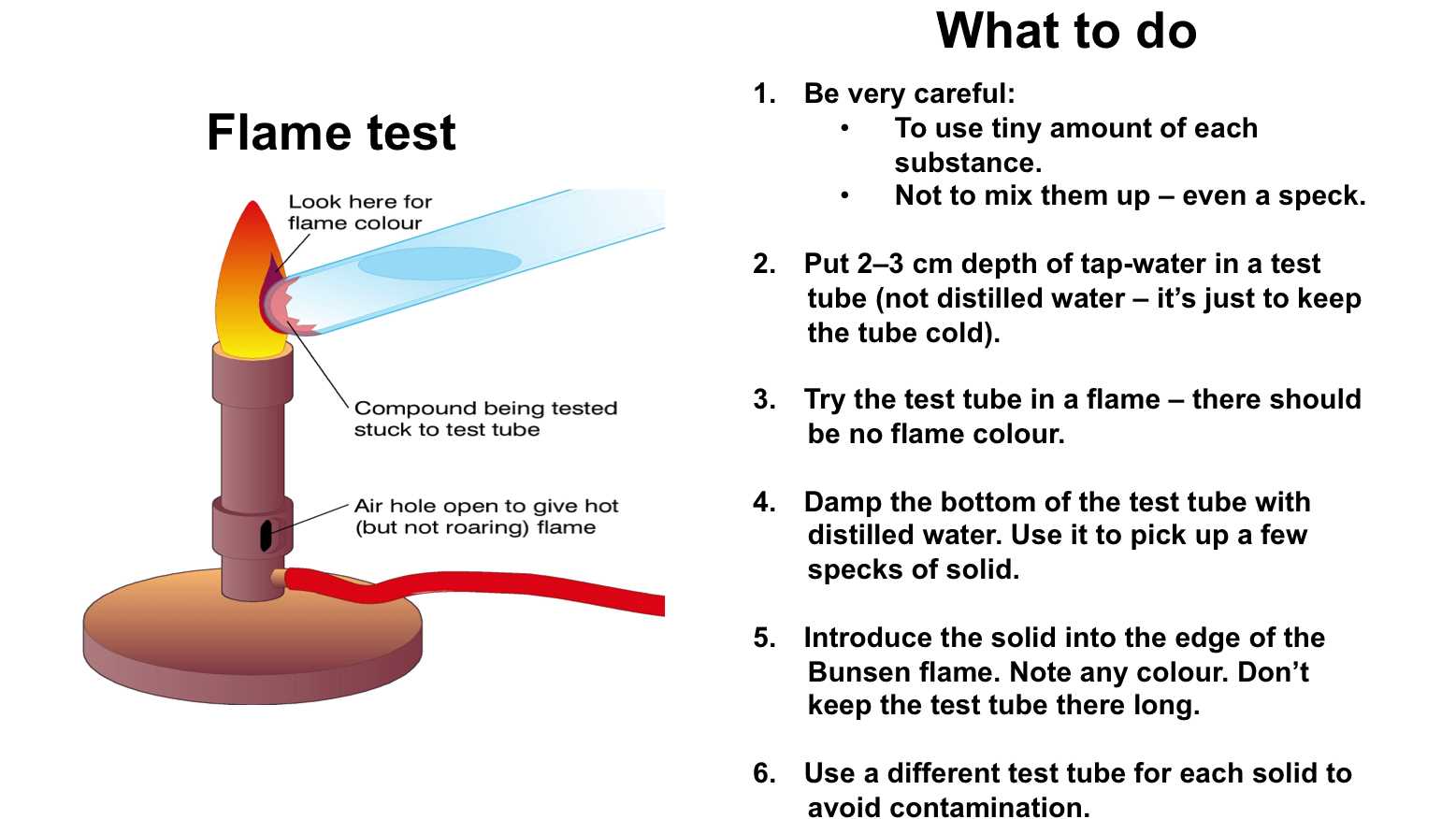 Flame test lab answer key