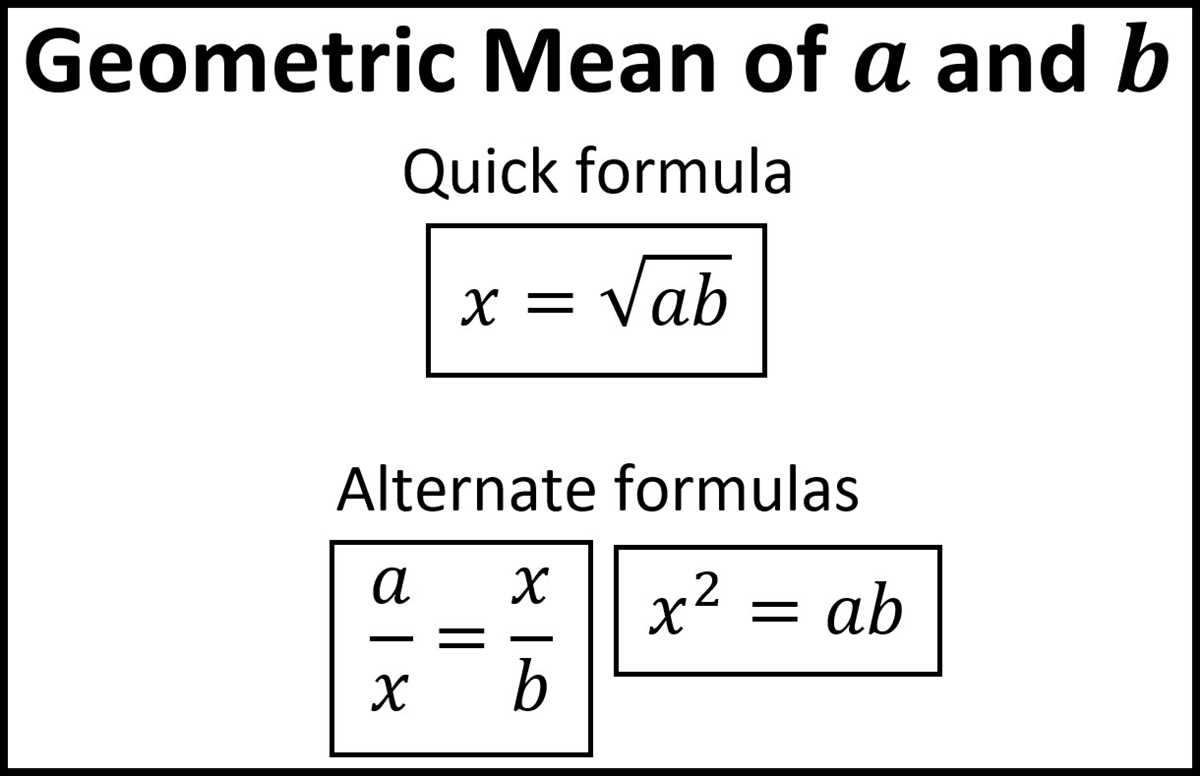 Geometric mean maze answer key