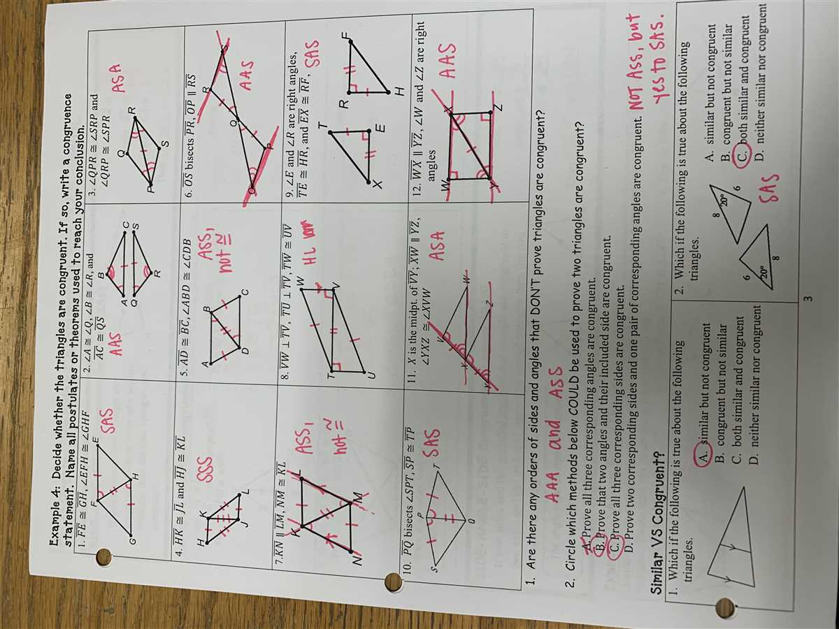 Step 5: Check for Congruence