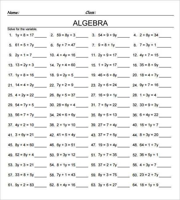 Solving Systems of Equations