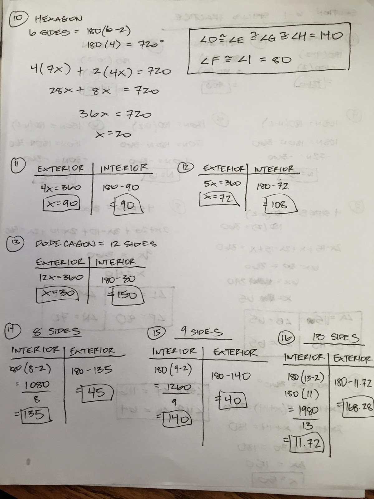 What Is Lesson 7.6 Practice B in Geometry?