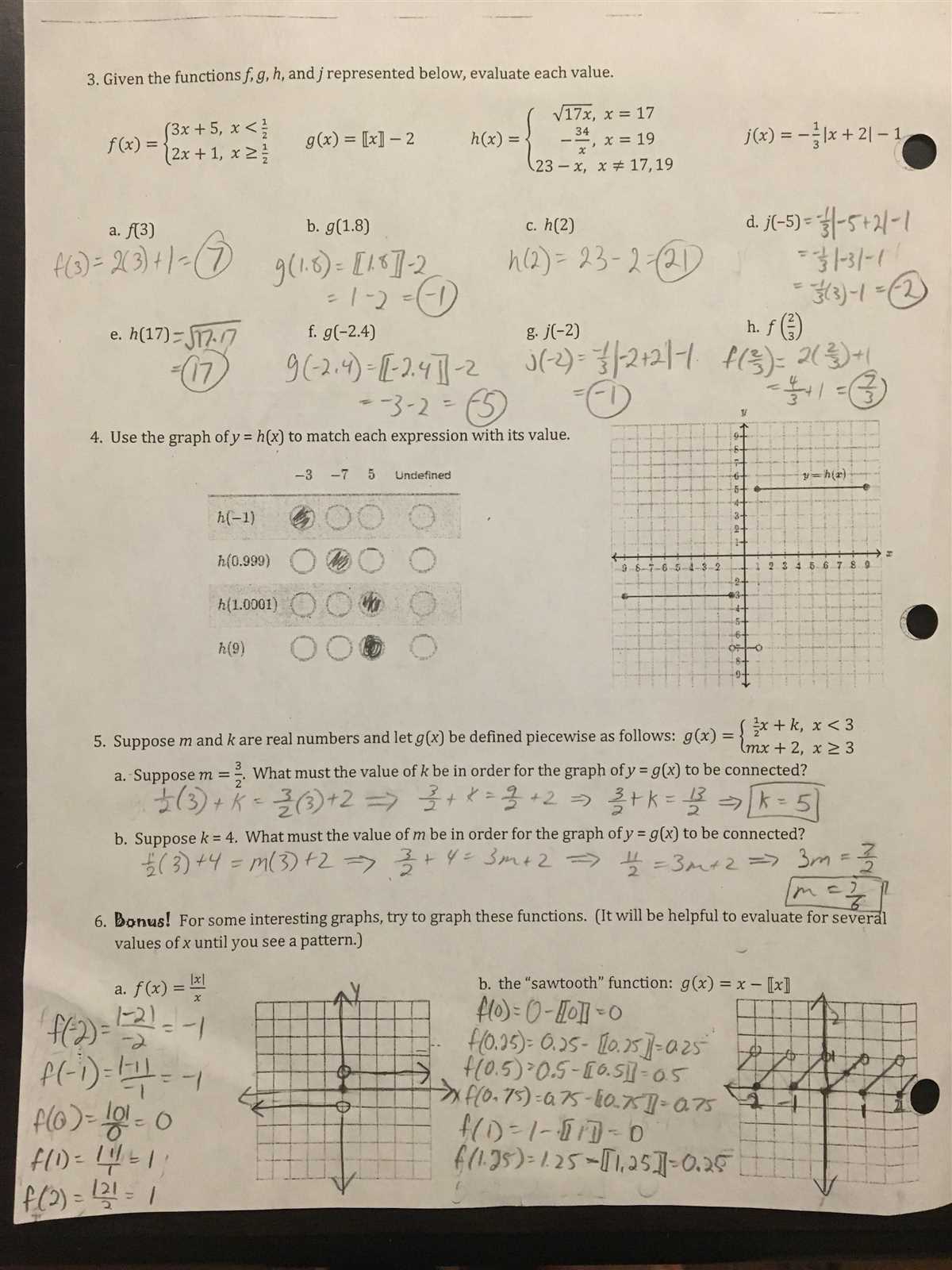 Unit 3 geometry test answer key