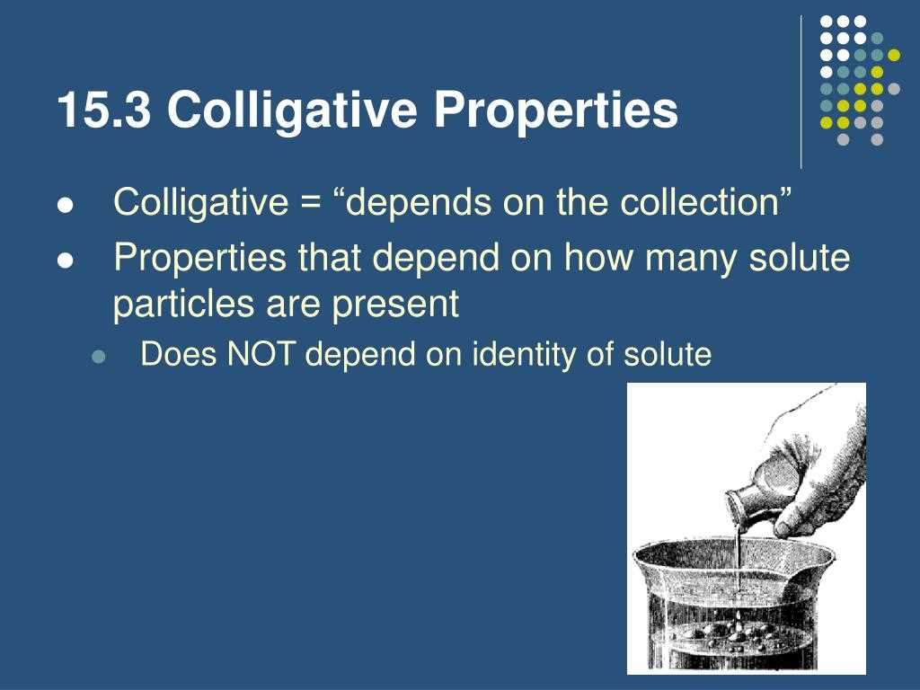 Understanding Colligative Properties