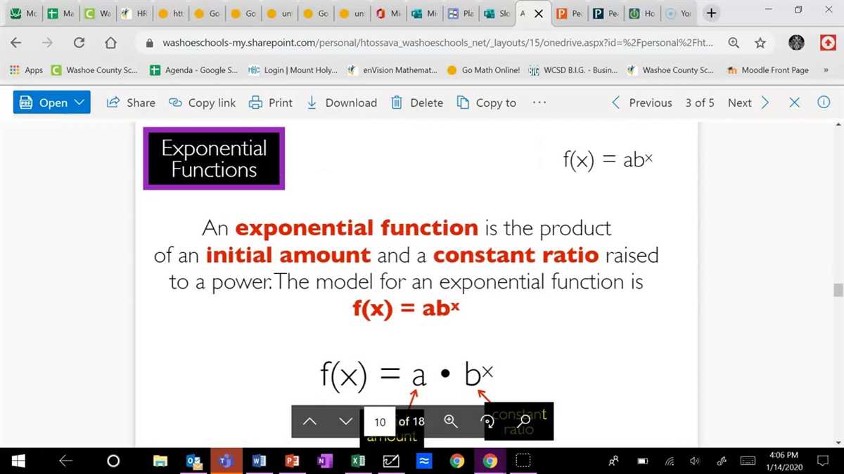 Graphing Exponential Functions