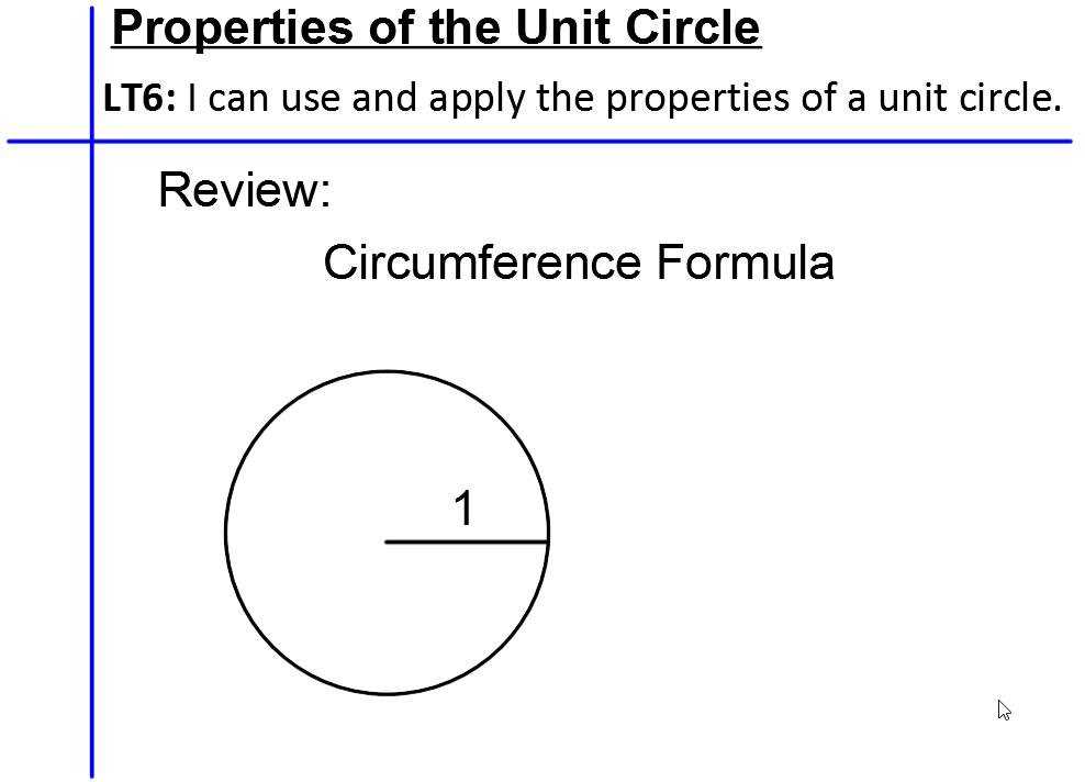 Formulas for solving problems involving circles: