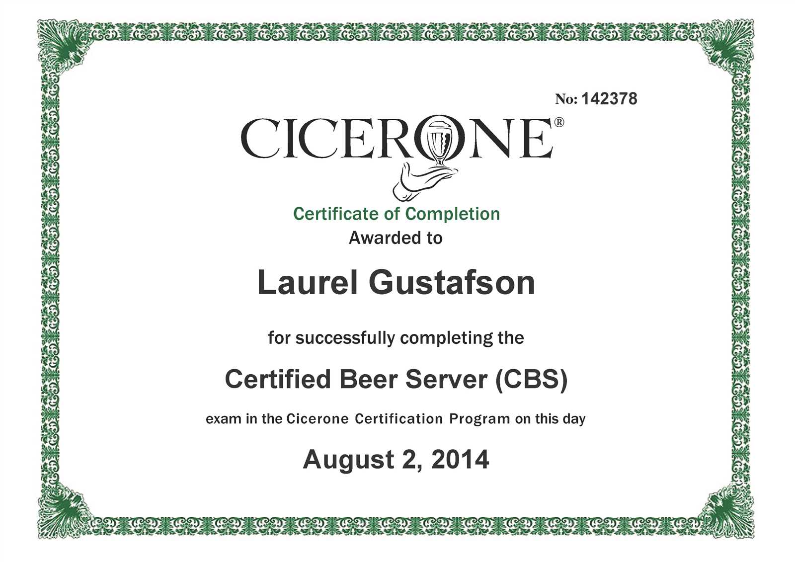 Certified beer server exam answers