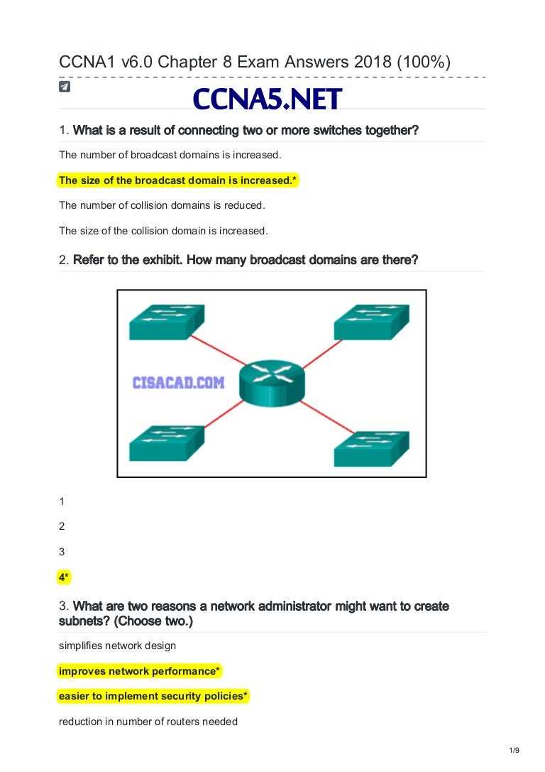 Preparing for the Cisco Chapter 7 Exam