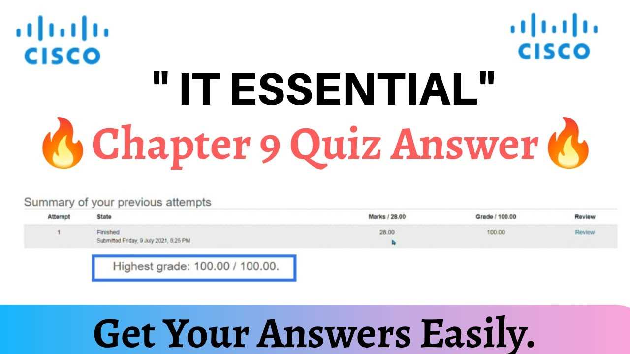 Cisco chapter 4 exam answers