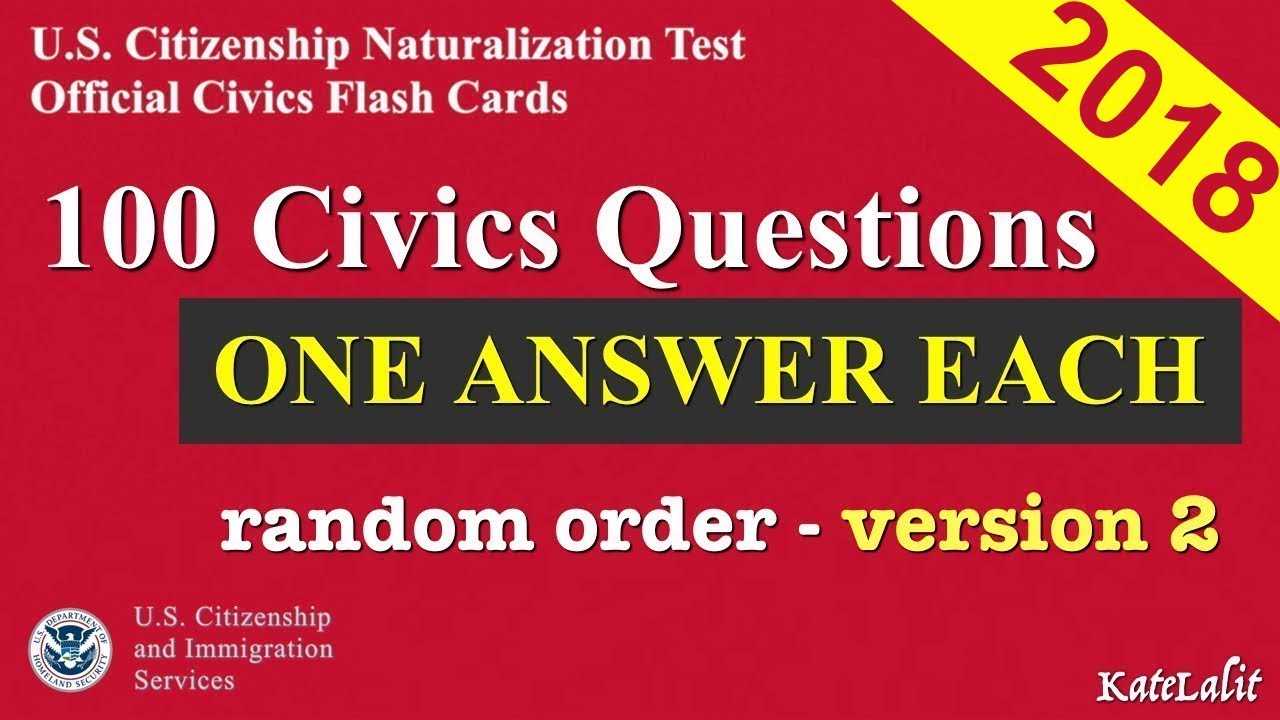 Citizenship practice test questions and answers