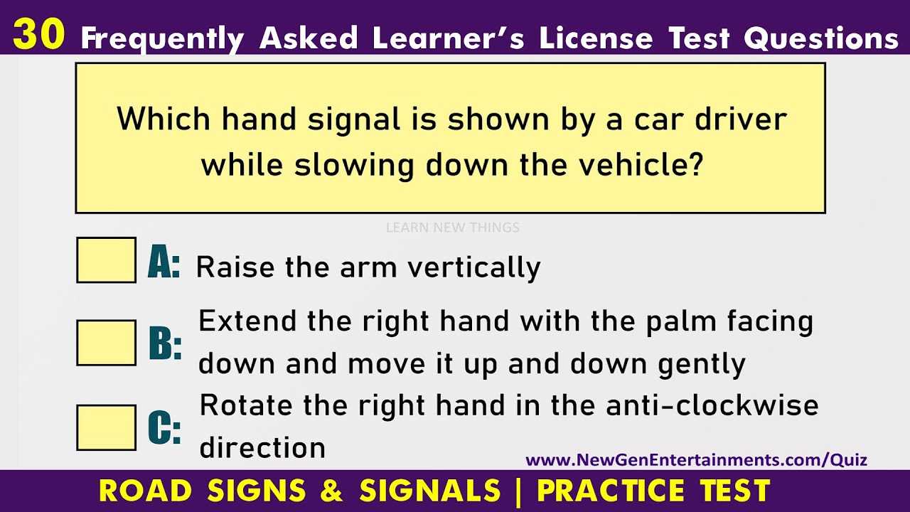 Drivers ed test questions and answers