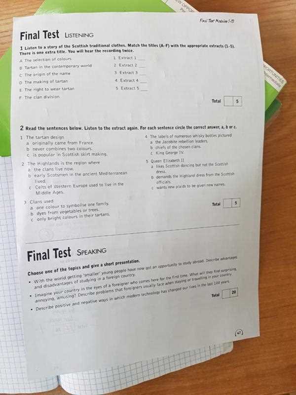 Understanding the Structure of the Test