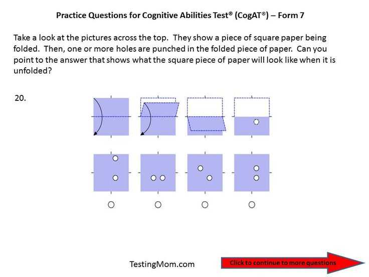 Free cognitive test with answers