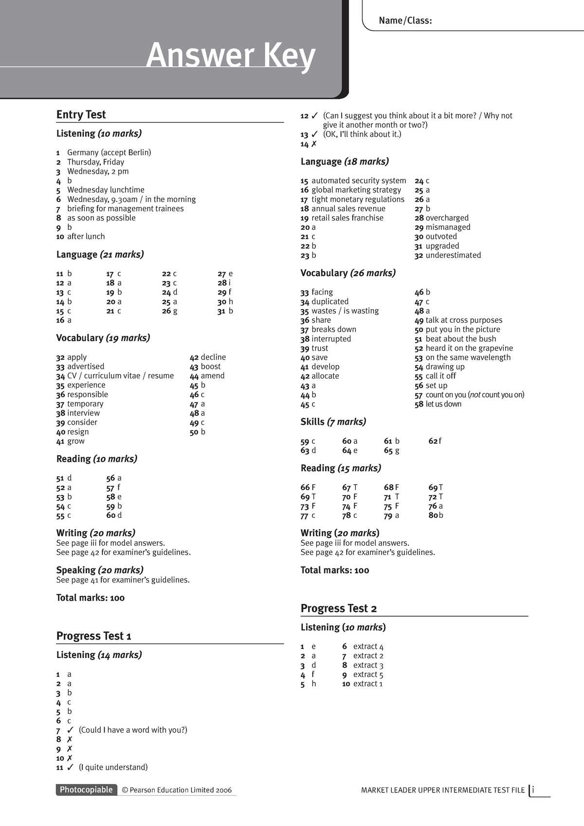 Practice Exams and Problem Sets