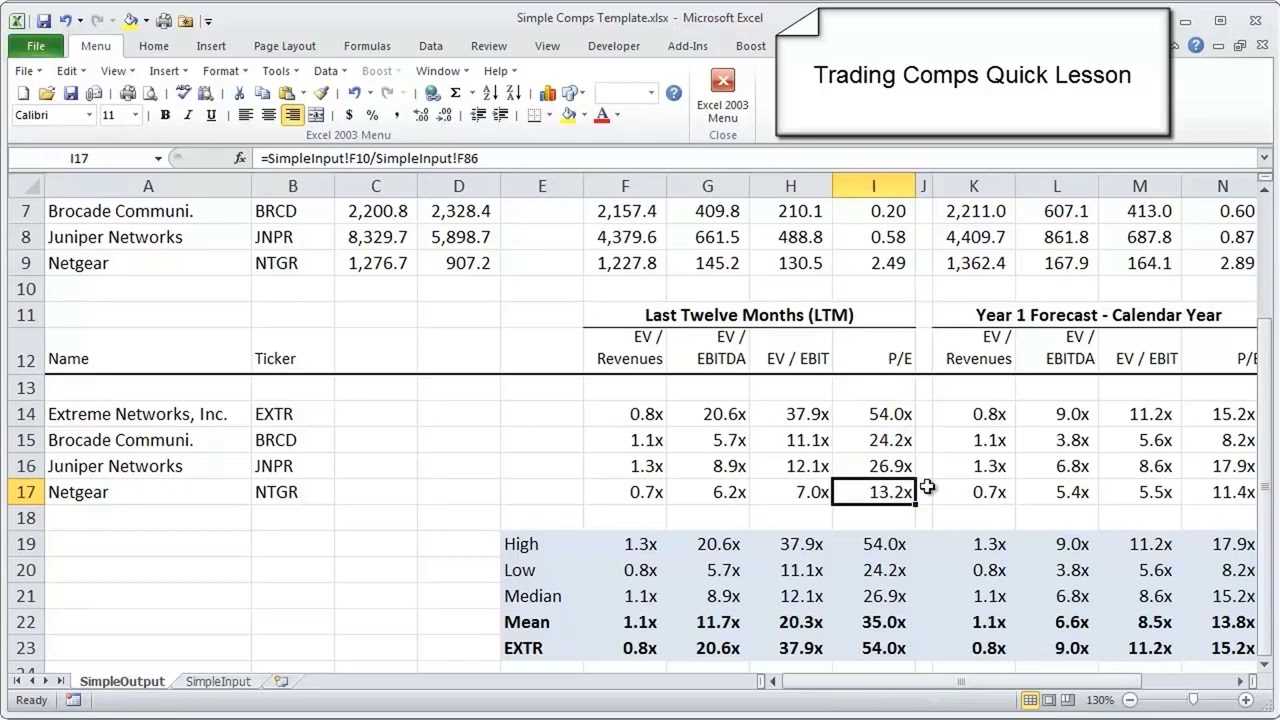 Wall street prep excel crash course exam answers