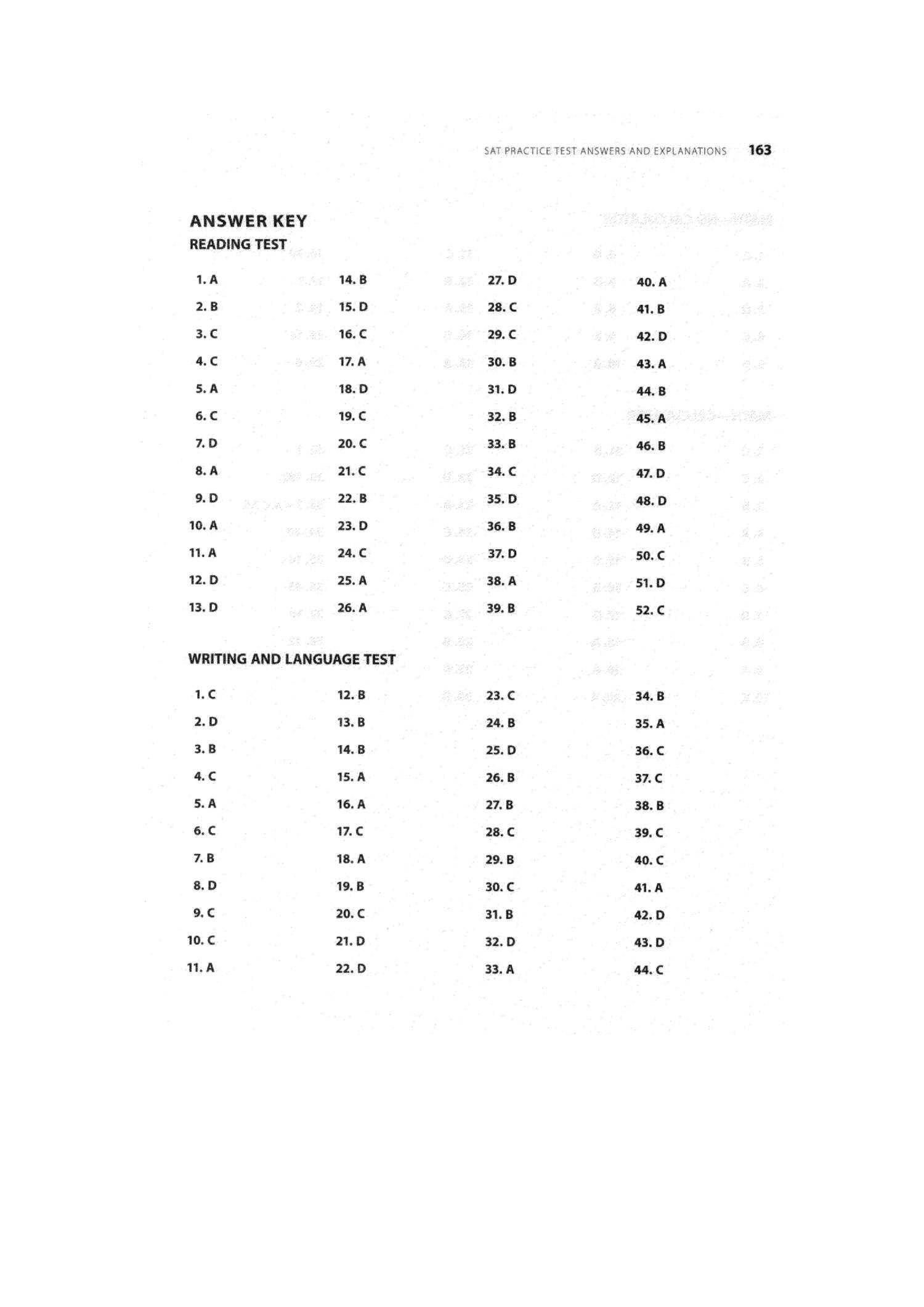 Answer key sat practice test 5