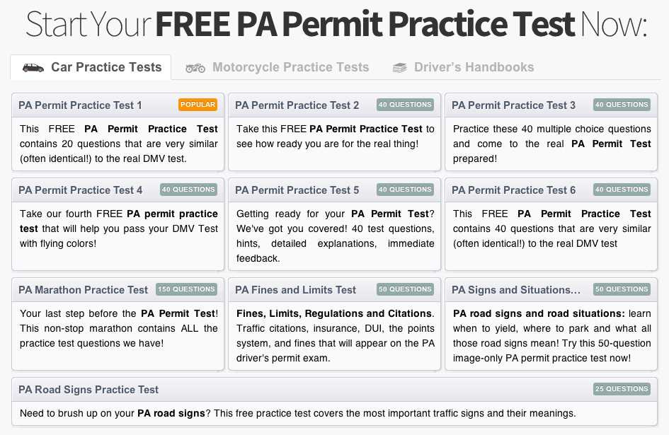 California permit test answers