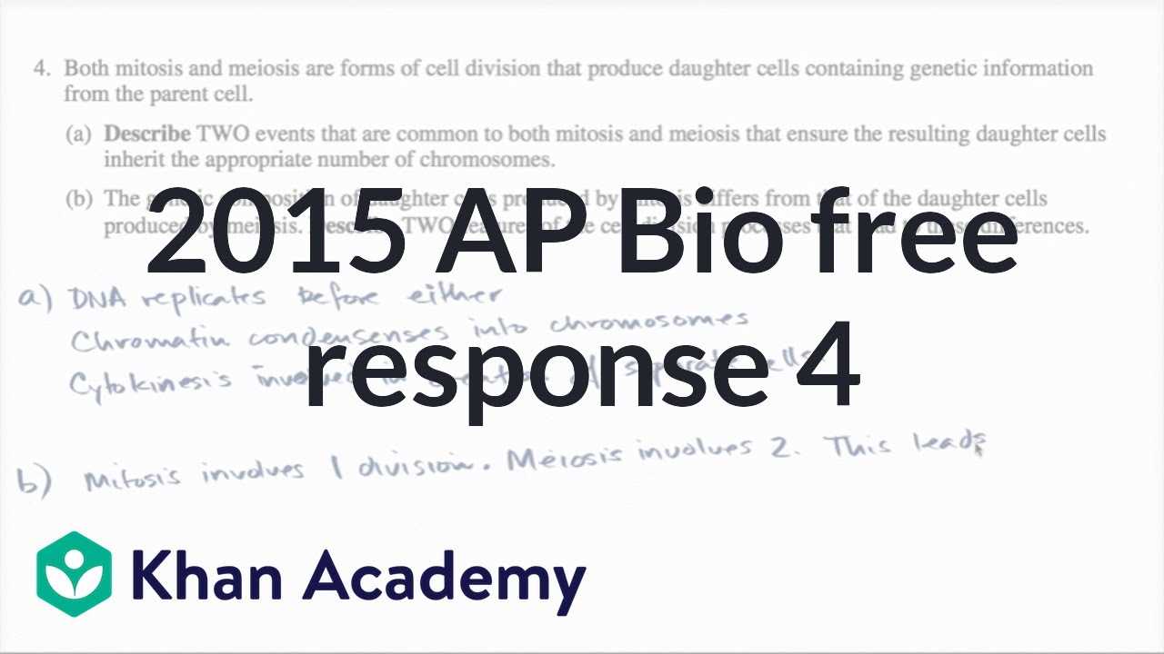 Ap biology 2013 exam answers