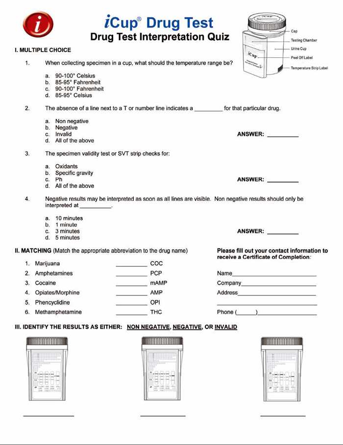 Drug and alcohol exam answers