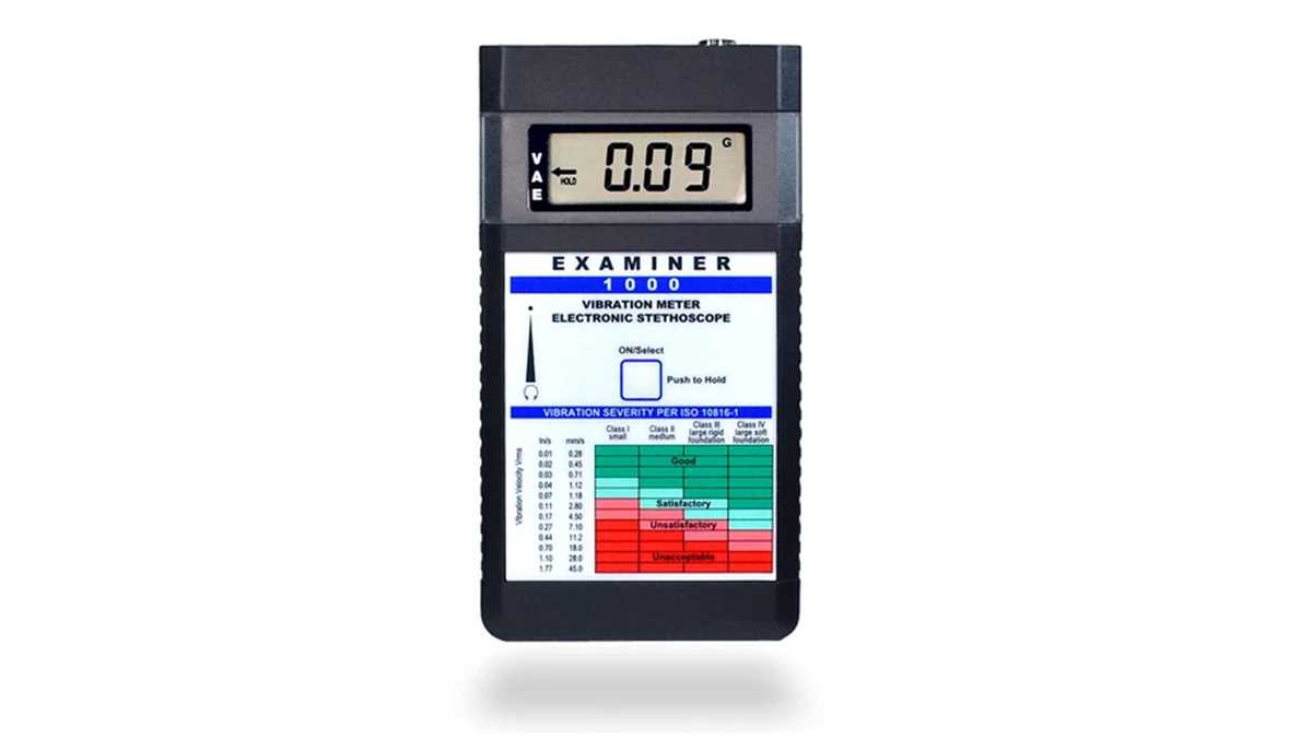 A detailed overview of the Examiner 1000 vibration meter