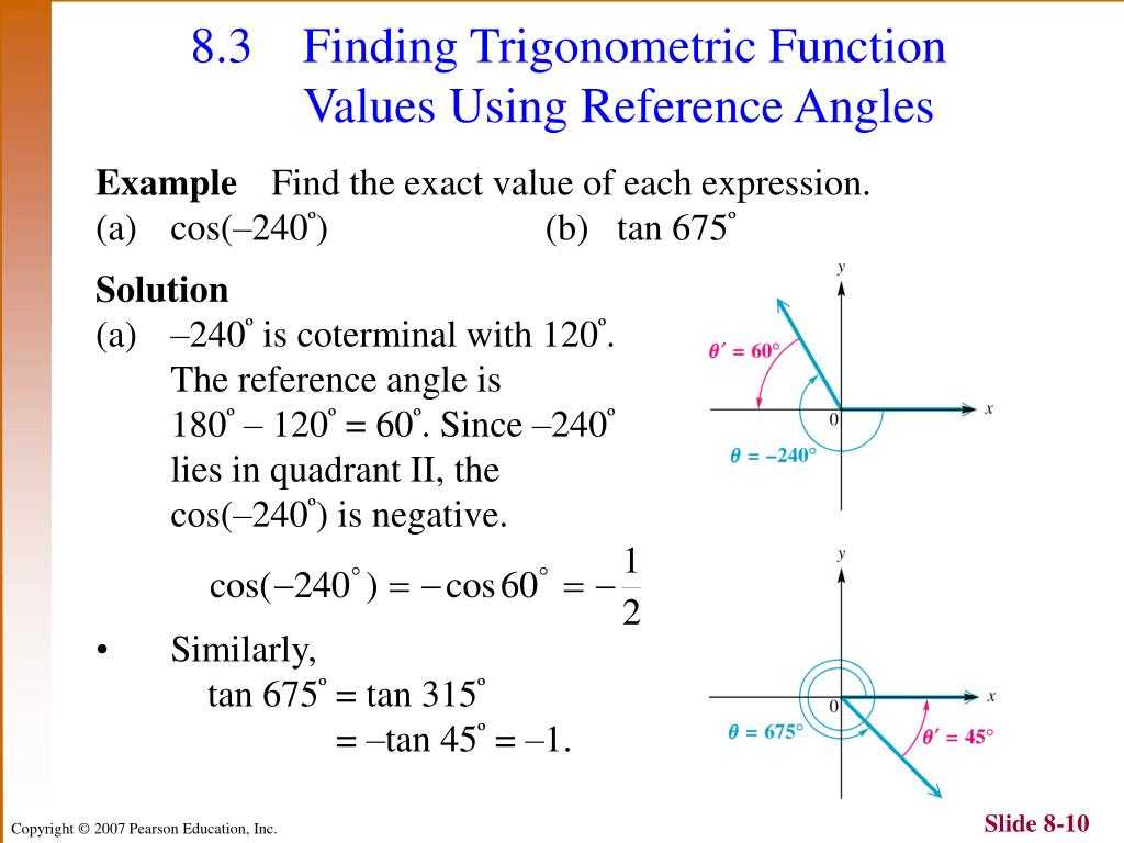 Find the value of each trigonometric ratio answer key