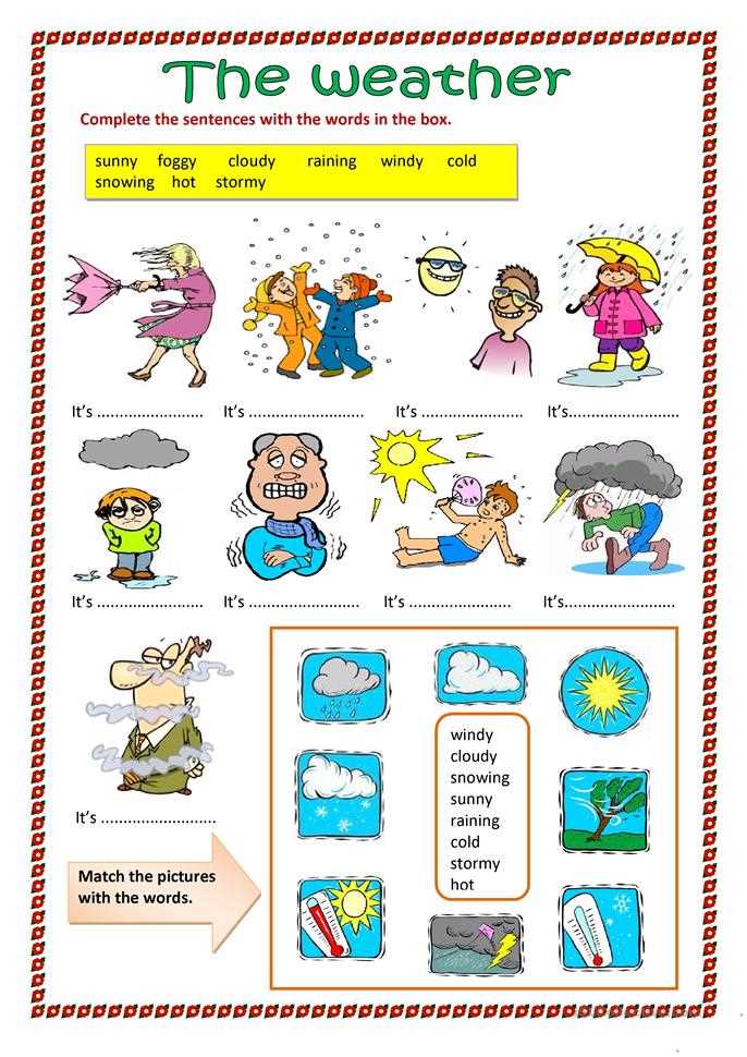 The importance of using an answer key for a forecasting the weather worksheet