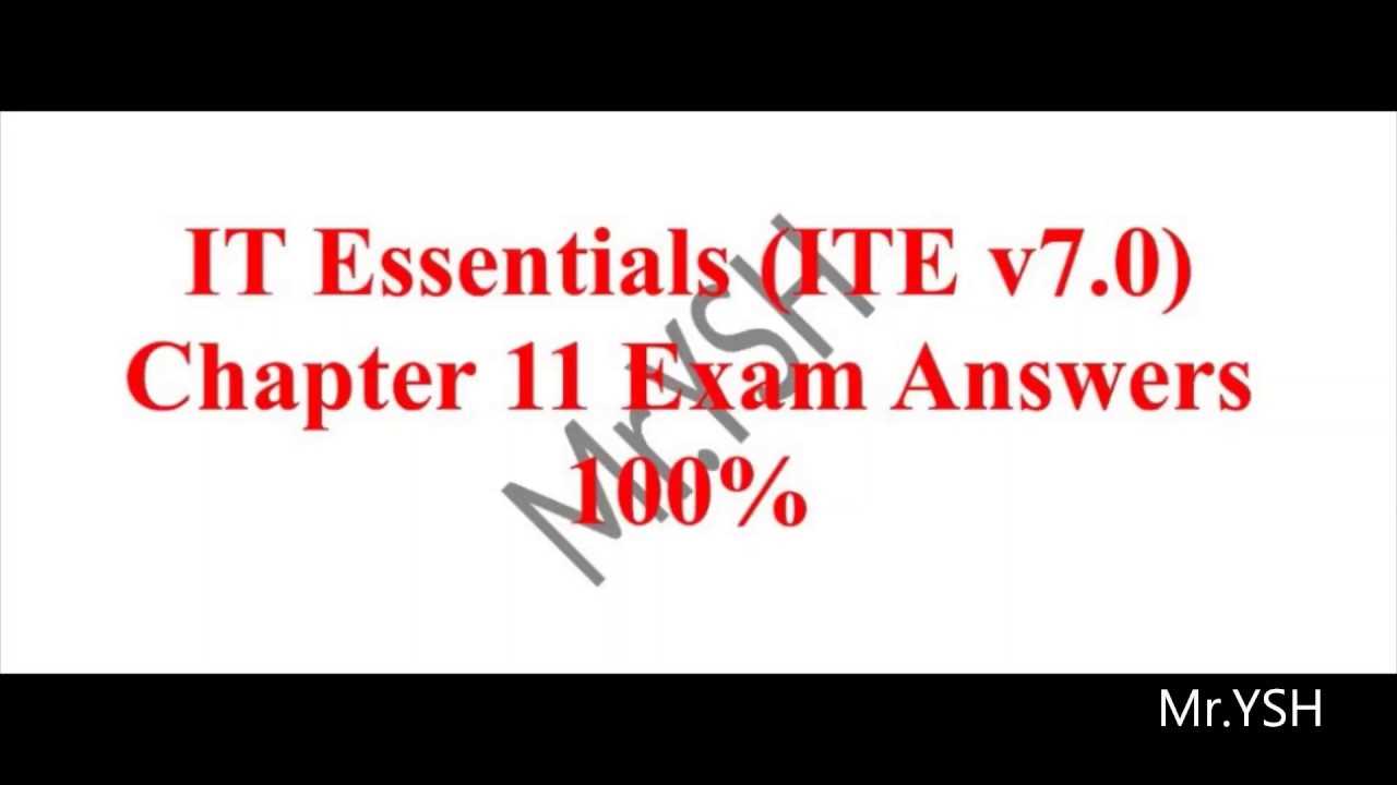 Chapter 9 it essentials exam answers