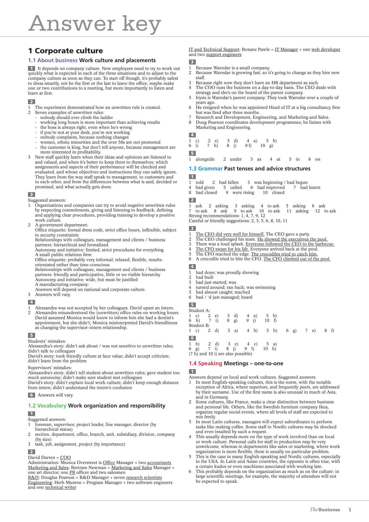 Understanding the Structure