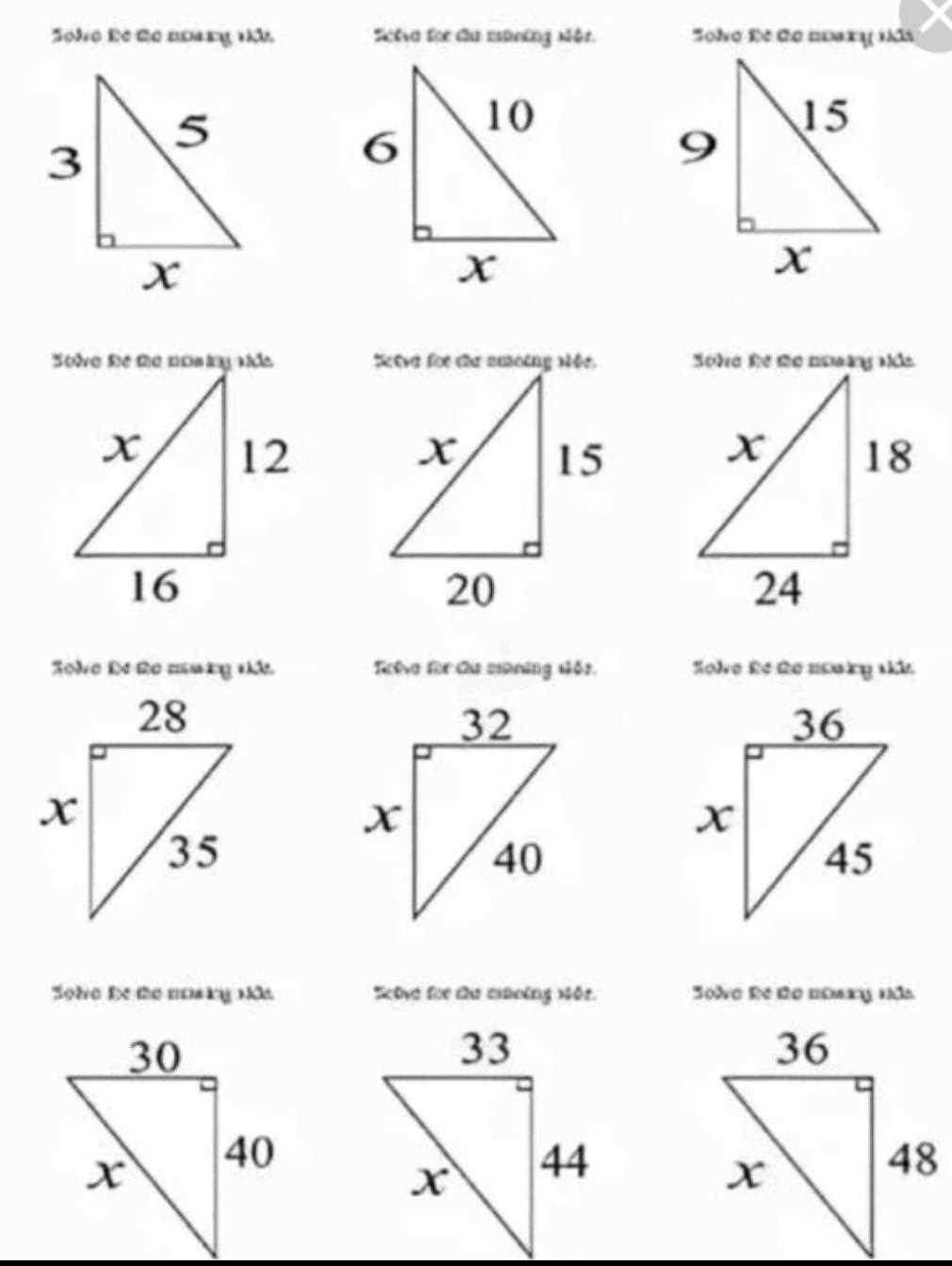 Benefits of Lesson 5.7 Practice A: The Pythagorean Theorem Answer Key