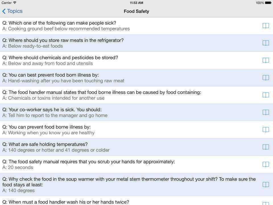 360 training food handlers test answers