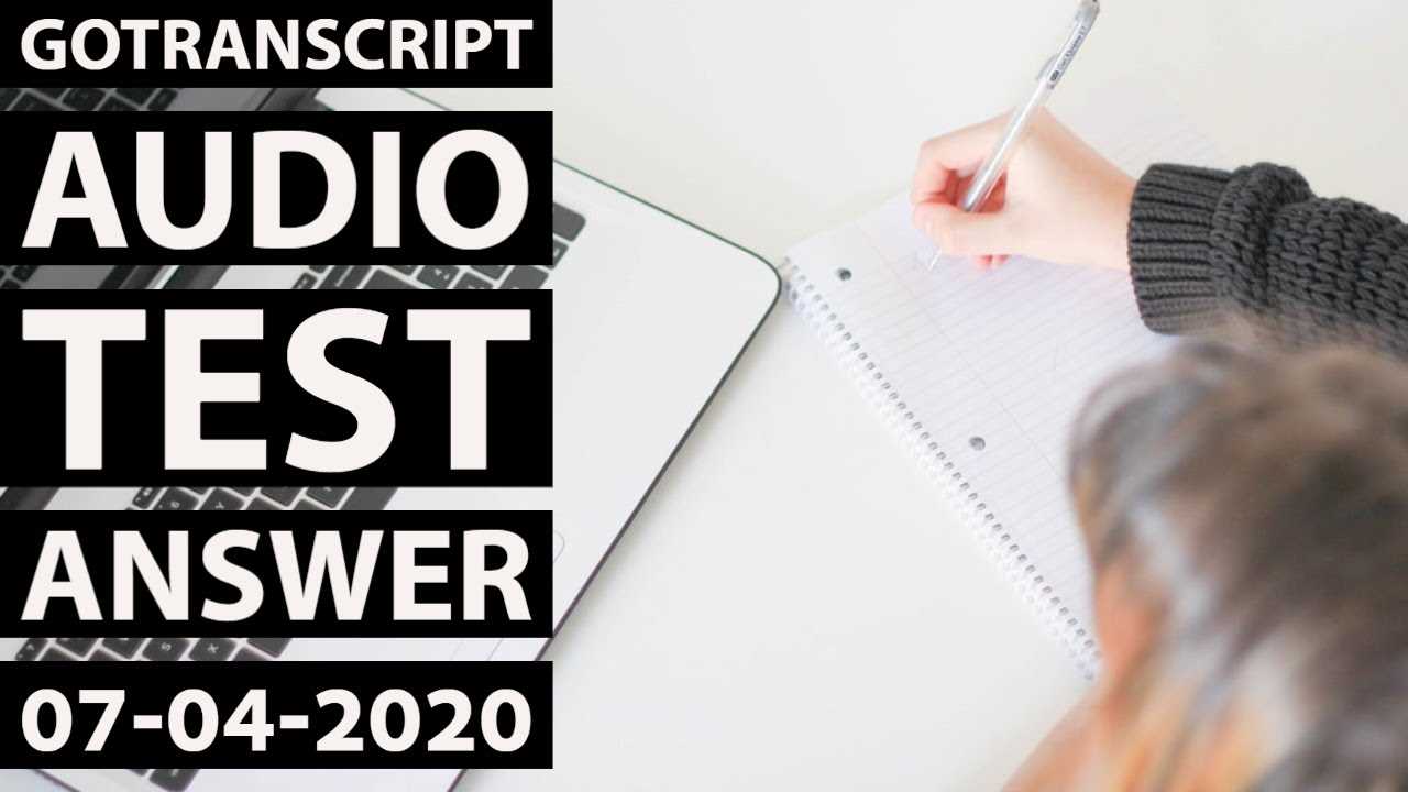 Gotranscript exam answers