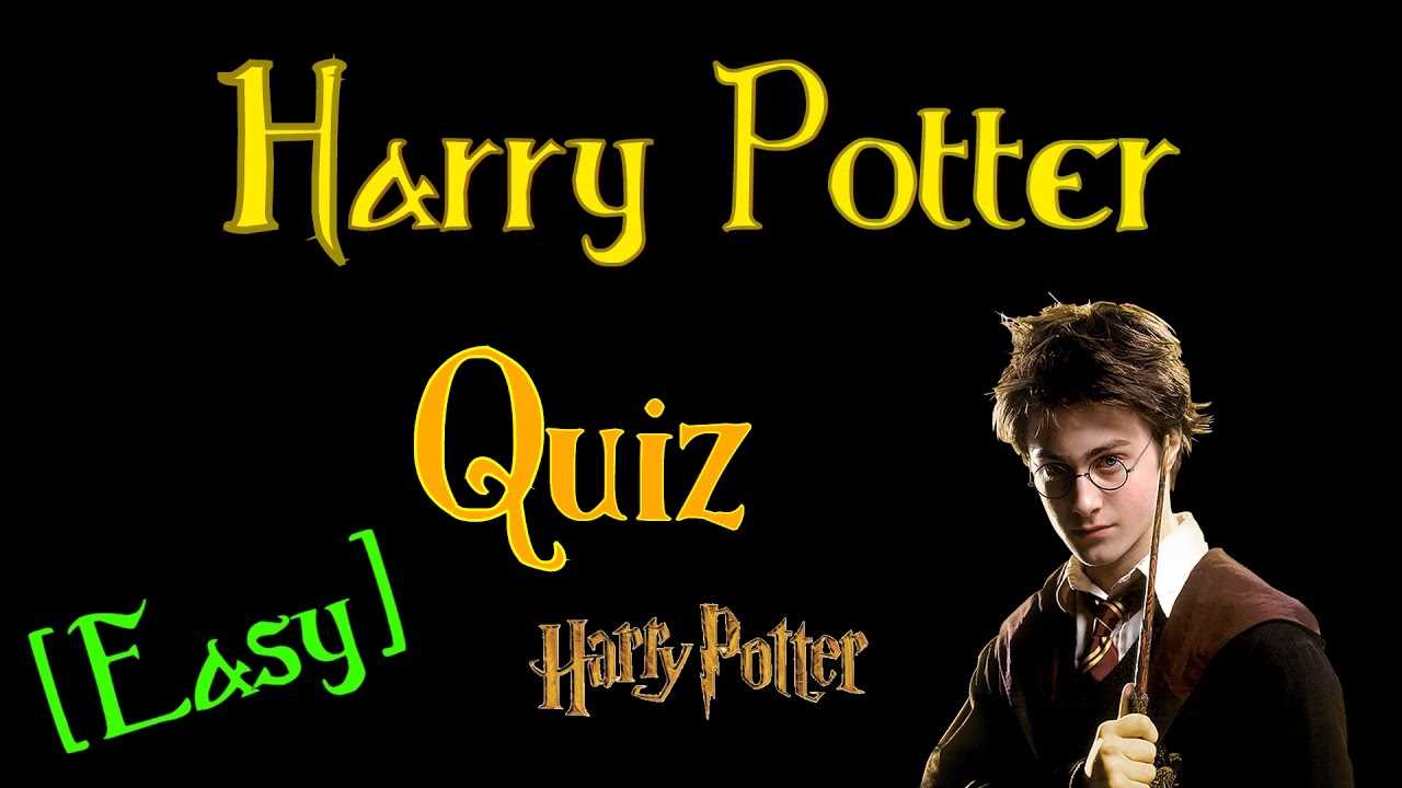 Harry potter ar test answers