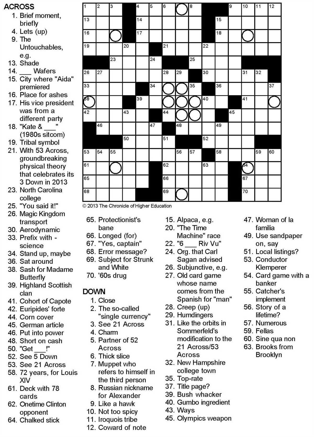 1. Start with the clues you know