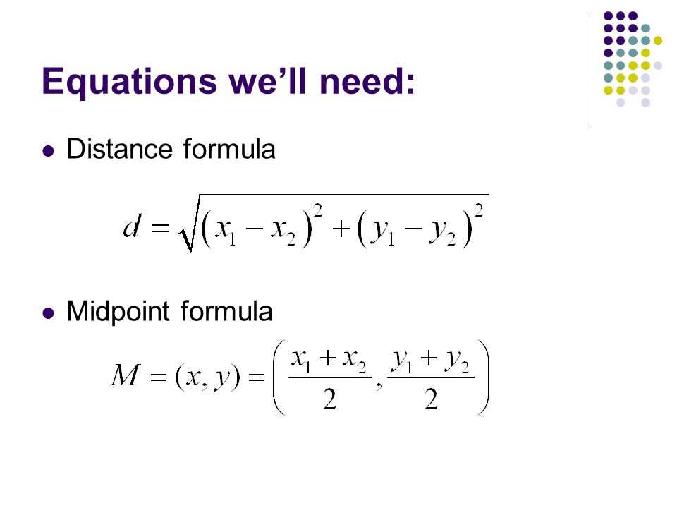 Midpoint and distance formula answer key