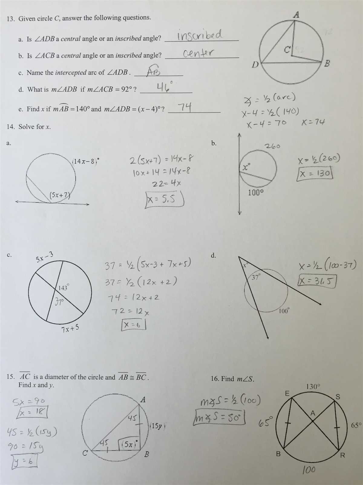 Springboard answer key geometry