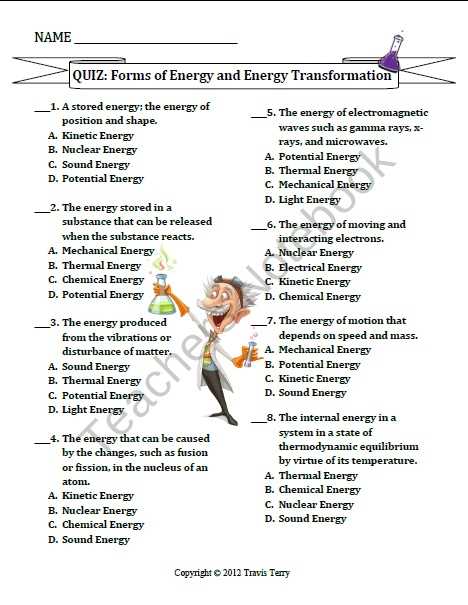 Key Concepts in Identifying Forms of Energy