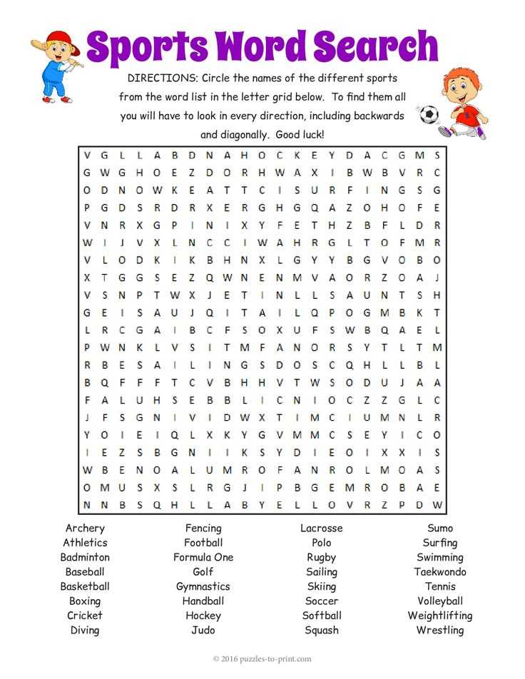 Word Search Grid: