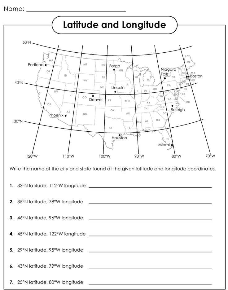 Unlocking the secrets of latitude and longitude: an answer key ...