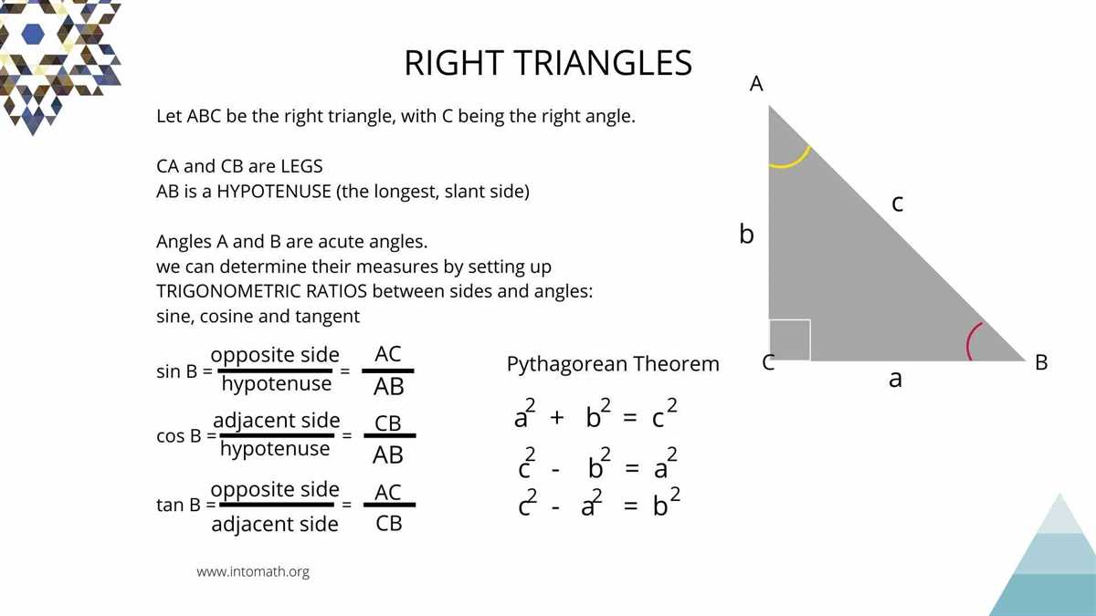 Lesson 5.7 practice a the pythagorean theorem answer key