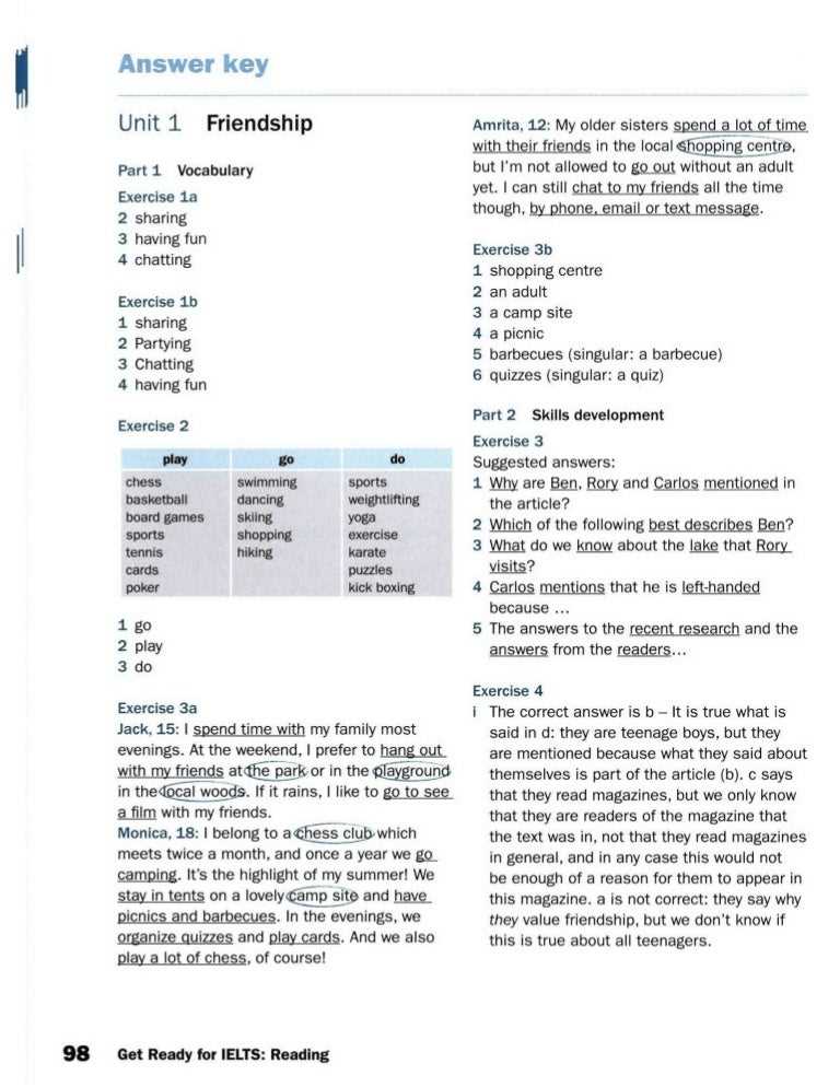 Lesson 10.1 critical reading answer key