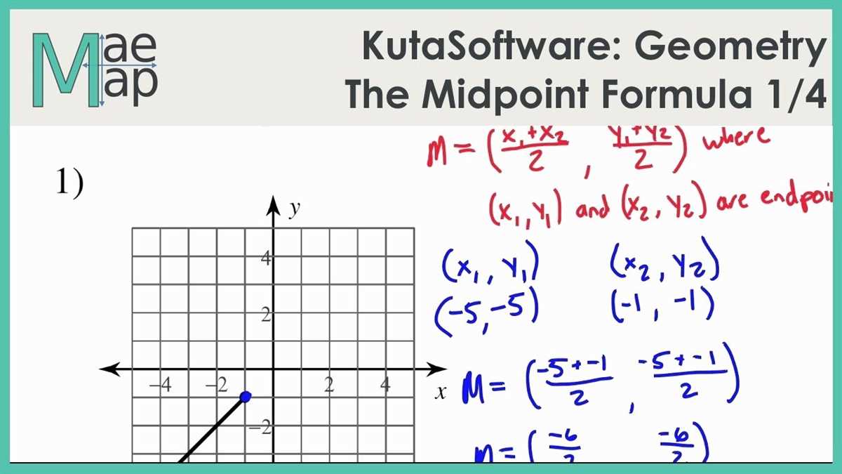 Understanding the Midpoint and Distance Formula - Answer Key