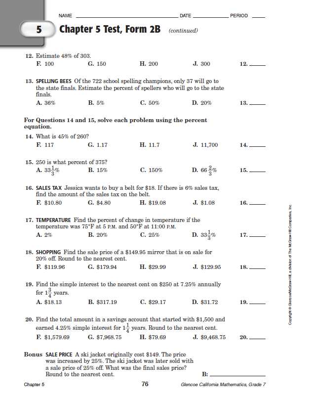 Chapter 2 test answers geometry