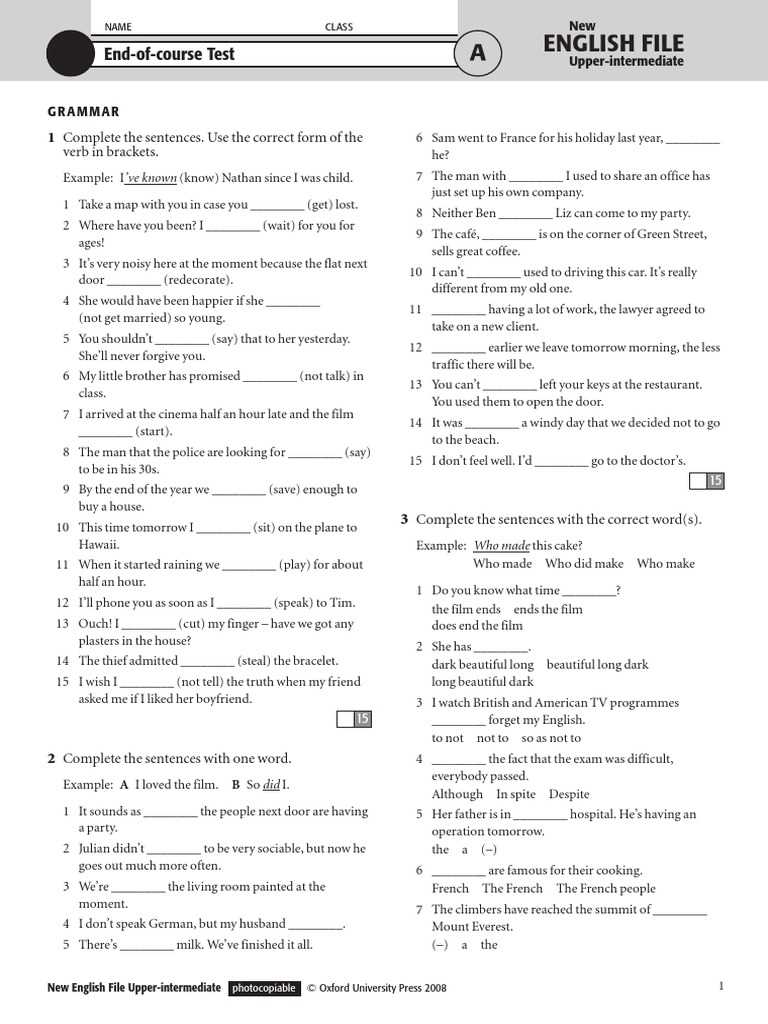 Course 3 benchmark test end of year answers