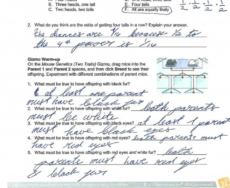 Understanding the Inheritance Gizmo Answer Key PDF