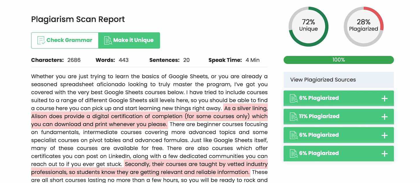 Answers for indiana university plagiarism test