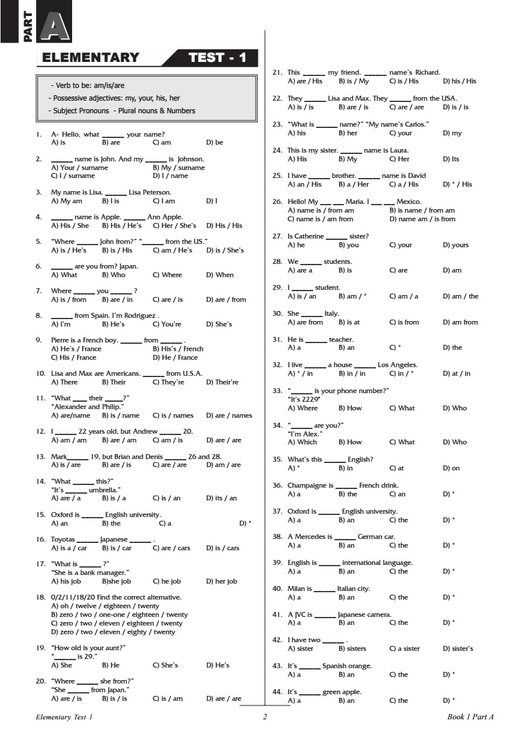 A walk through the diagnostic master exam answers